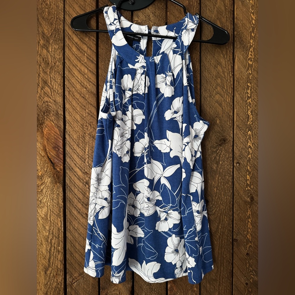 INC International Concepts Blue and White Dress